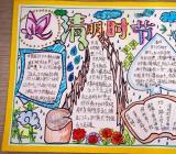 清明节手抄报简单画 清明节手抄报简单
